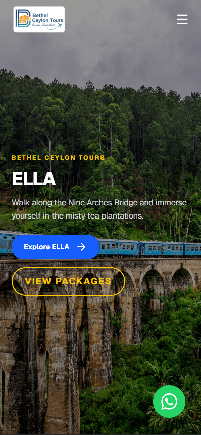 Bethel Ceylon Tours - Website Design Image 5