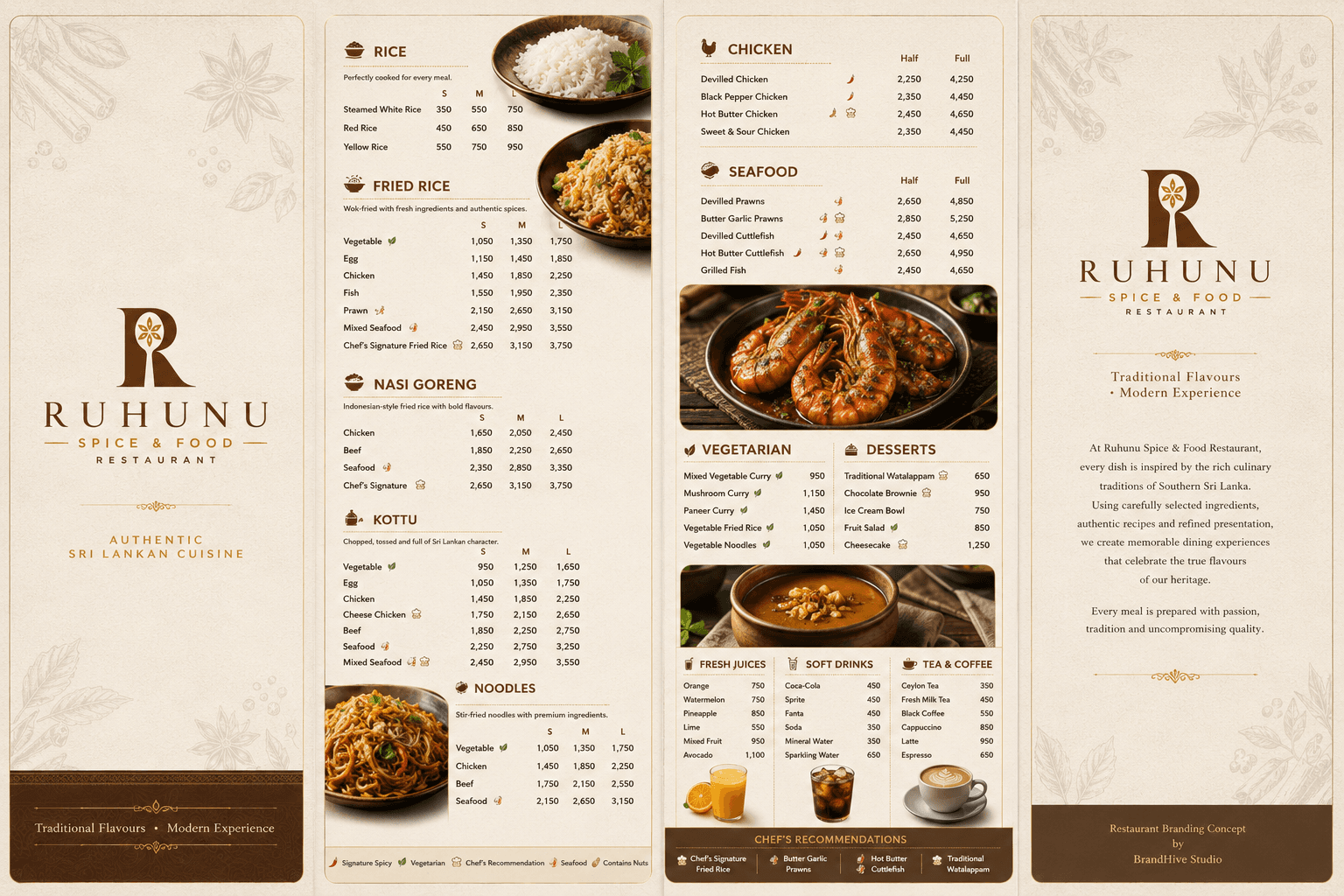 Ruhunu Spice & Food - Menu Design Image 1
