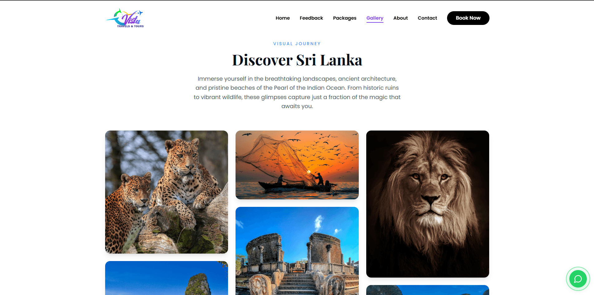 Vista Travels and Tours - Website Design Image 4