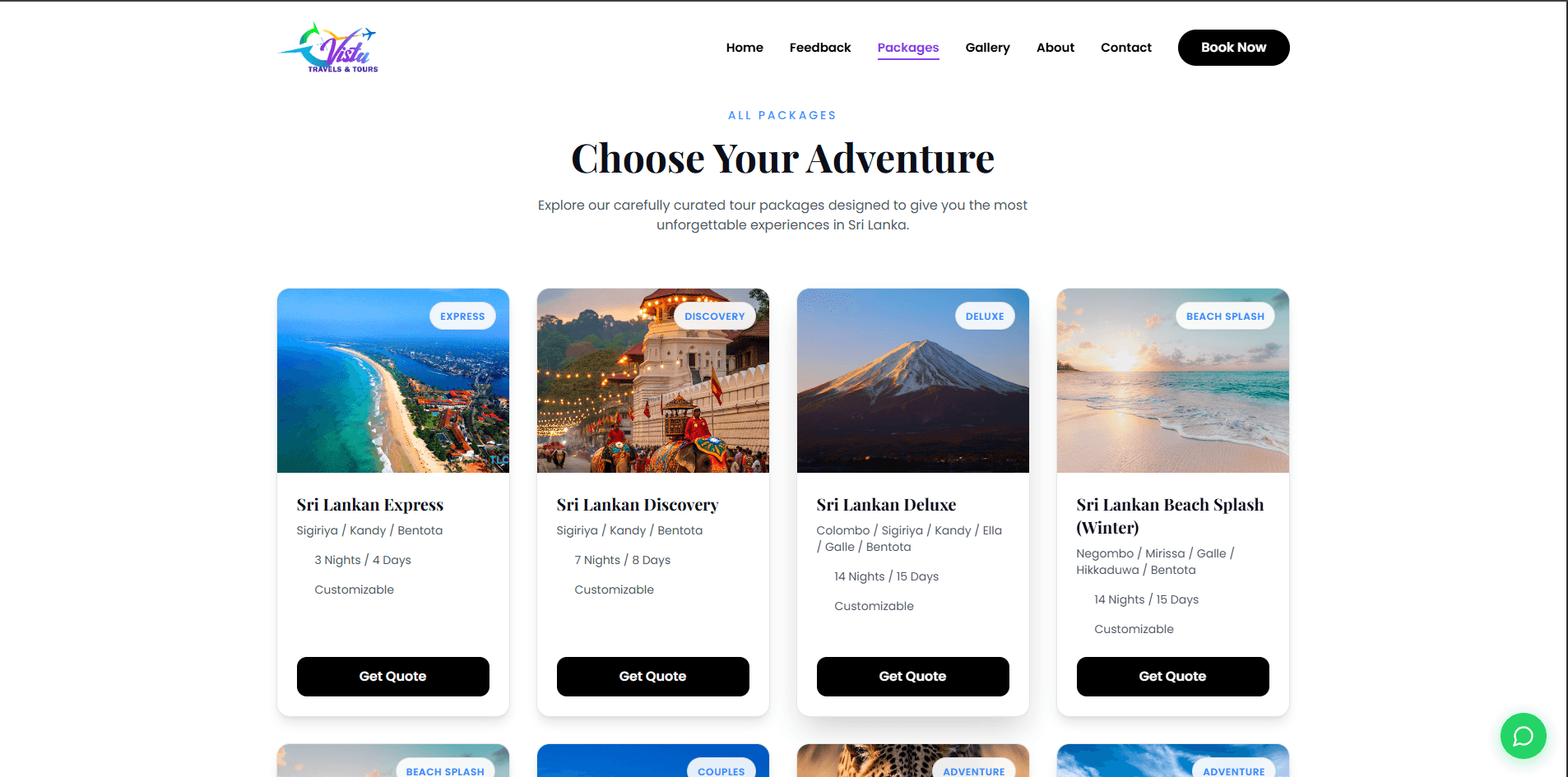 Vista Travels and Tours - Website Design Image 7